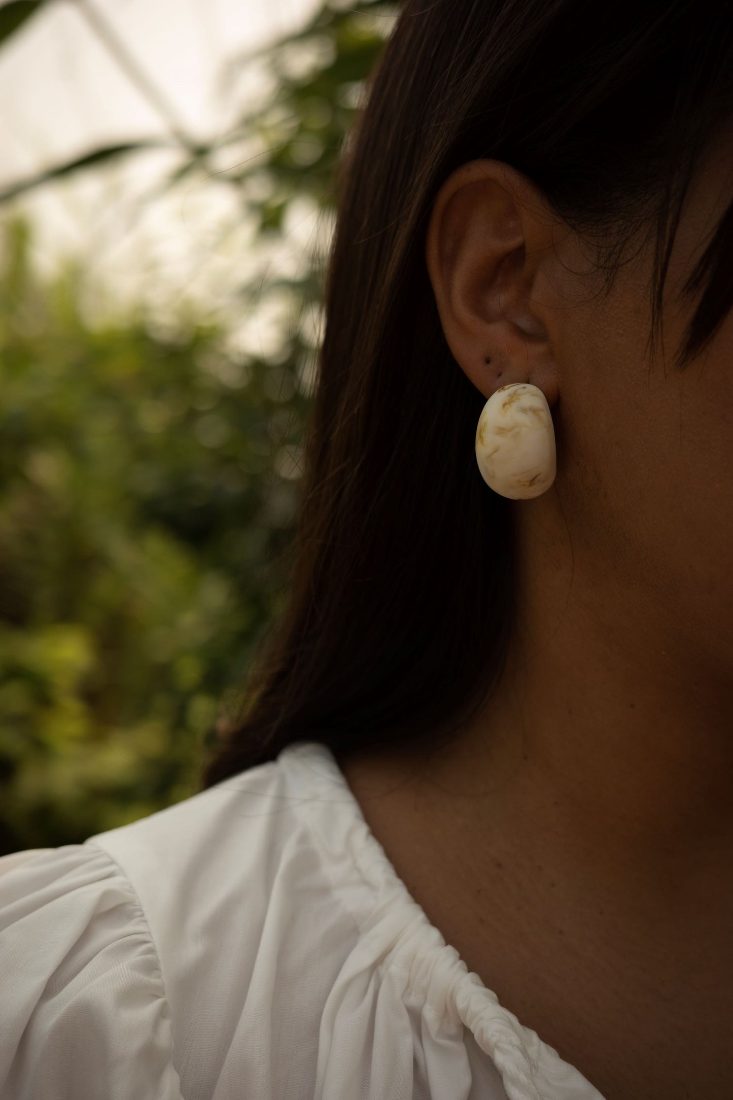 Daisy Marble Earrings